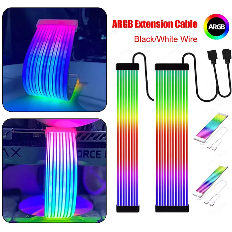 Lighting - สายเคเบิล ARGB 5V 3 พิน สำหรับเชื่อมต่อกับเมนบอร์ด