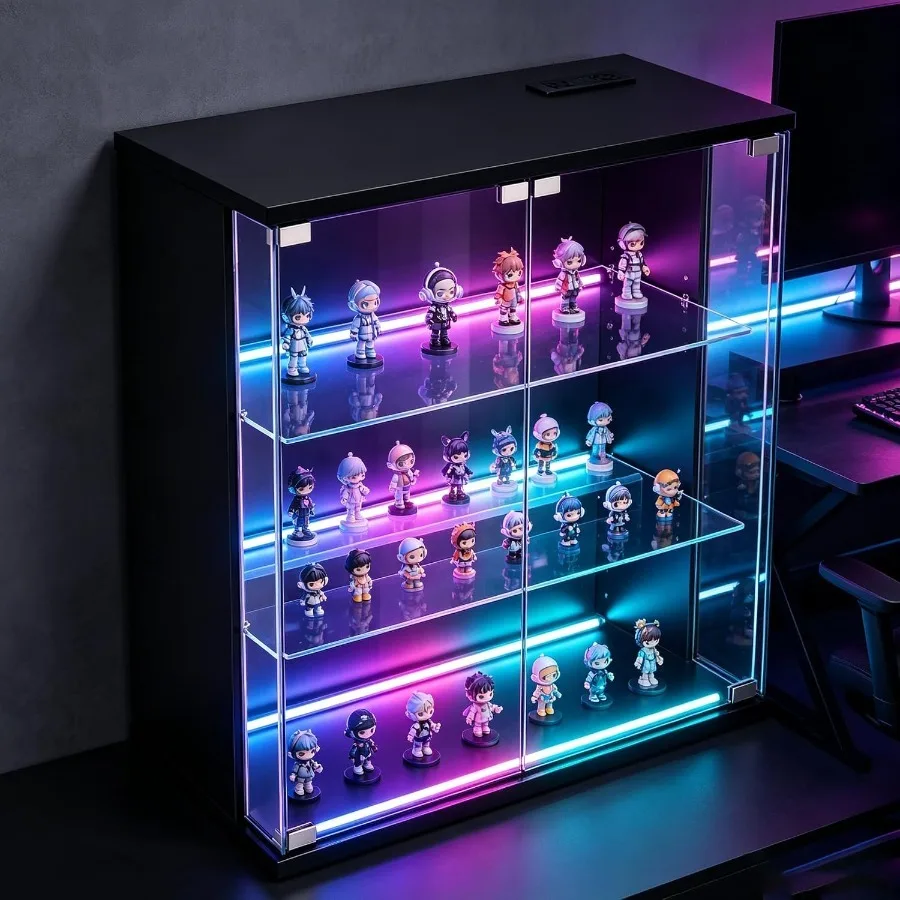 ตู้โชว์สำหรับห้องนั่งเล่น กระจ - Lighting บทวิจารณ์และราคา