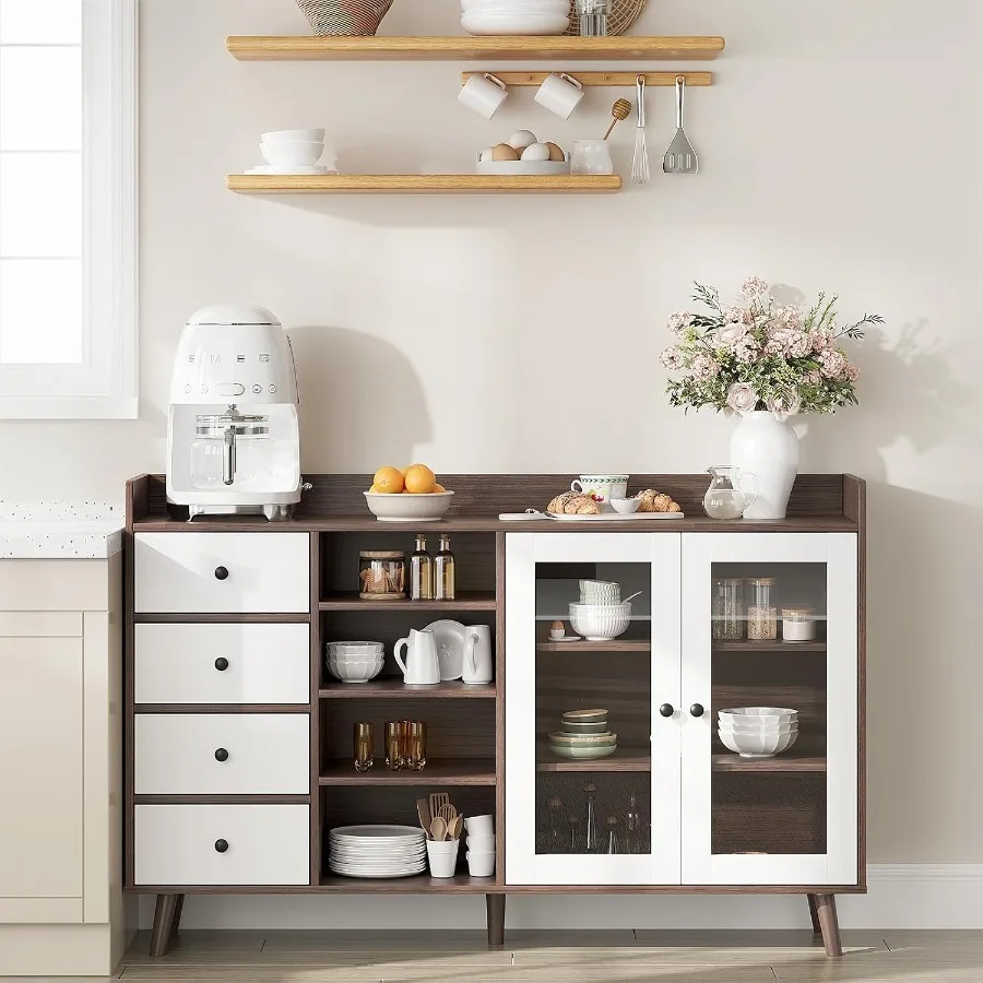 ตู้ข้างโซฟาบานกระจก 55 นิ้ว สำ - Storage & Organization บทวิจารณ์และราคา