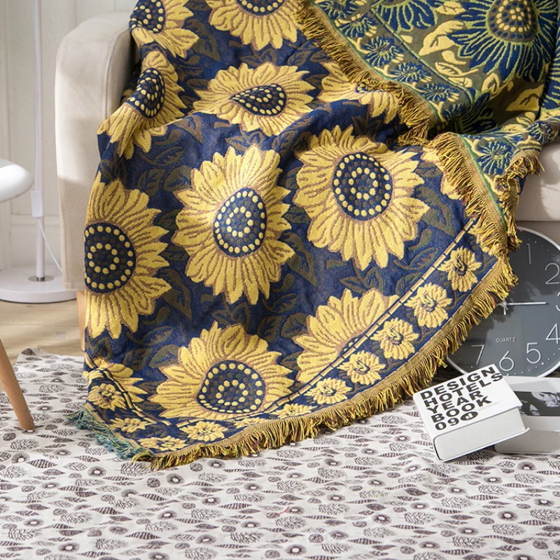ผ้าปูในเมืองผ้าคอตตอนลายดอกทาน - Boho Throw Blanket Fringe บทวิจารณ์และราคา
