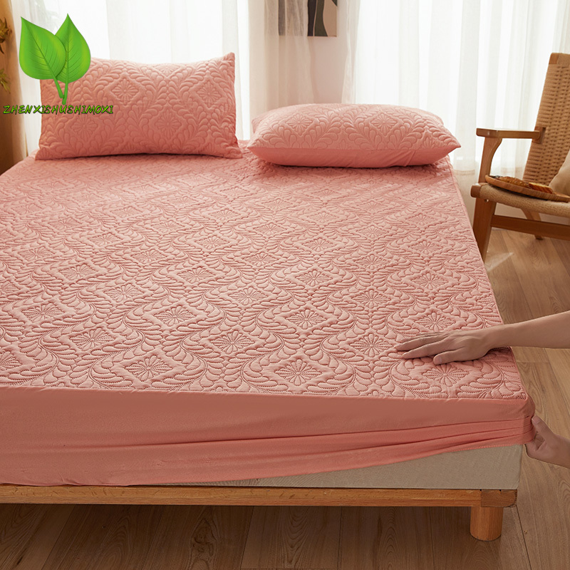 กันน้ําแผ่นติดตั้งBreathable A - Waterproof Mattress Protector Breathable บทวิจารณ์และราคา