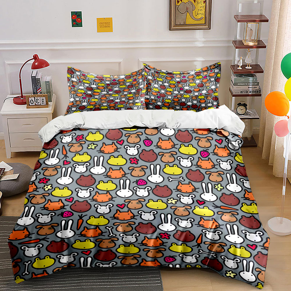 ชุดผ้าปูที่นอนลายการ์ตูนรูปสัต - Duvet Cover Sets With Zipper บทวิจารณ์และราคา