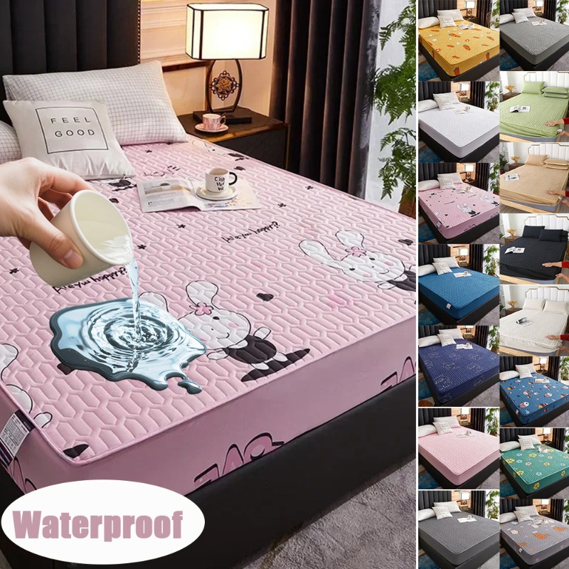 ผ้าปูที่นอนกันน้ำแบบเย็บติดกัน - Waterproof Mattress Protector Breathable บทวิจารณ์และราคา