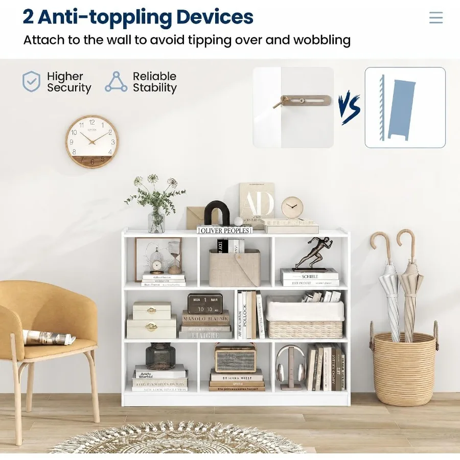 ชั้นวางหนังสือแบบ 8 ช่อง สำหรั - Storage & Organization บทวิจารณ์และราคา