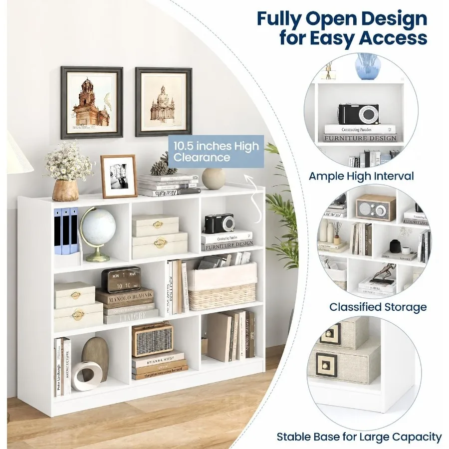 ชั้นวางหนังสือแบบ 8 ช่อง สำหรั - Storage & Organization บทวิจารณ์และราคา