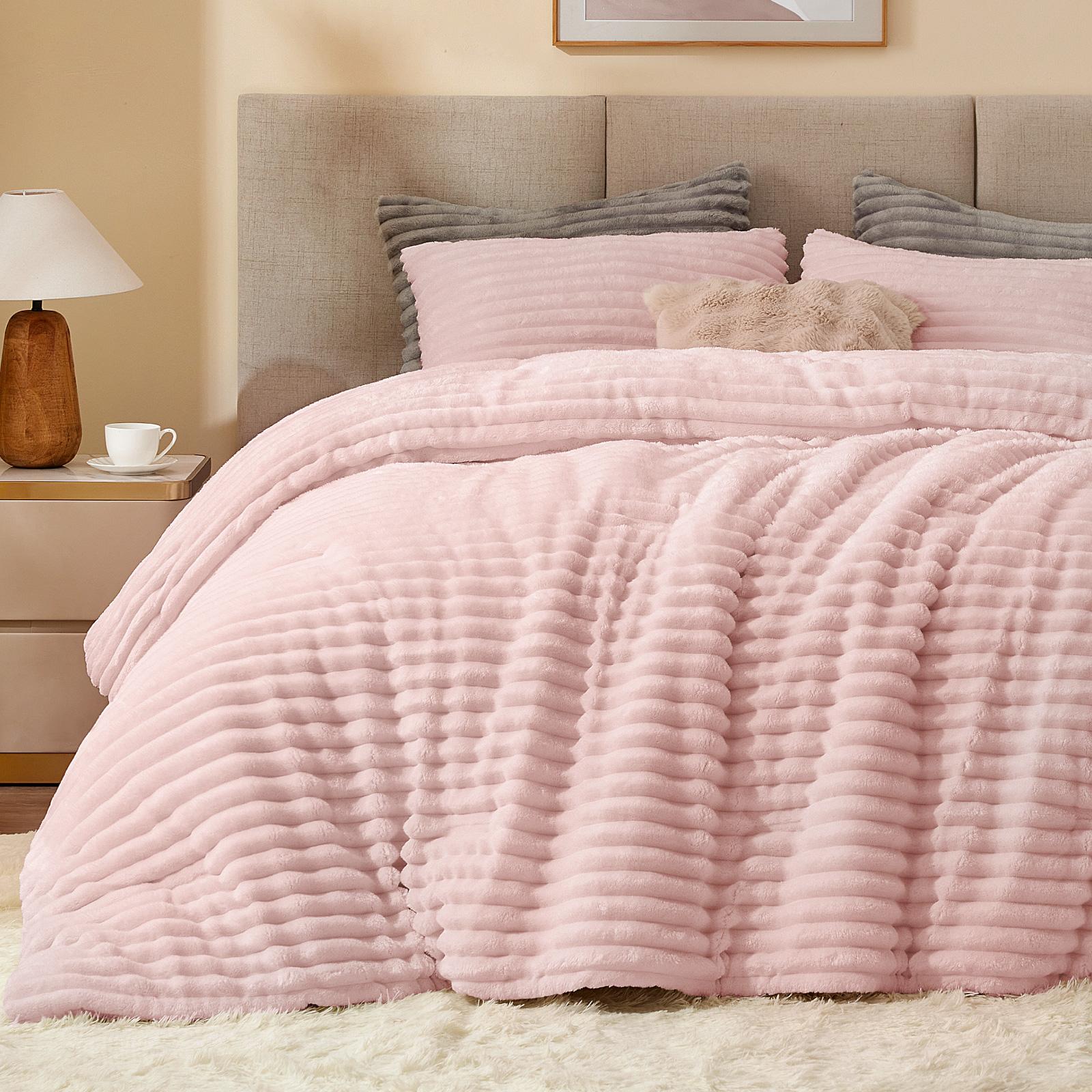 ชุดผ้าห่มฟลีซนุ่มฟูพิเศษ หนา อ - Fluffy Fleece Comforter King Size บทวิจารณ์และราคา