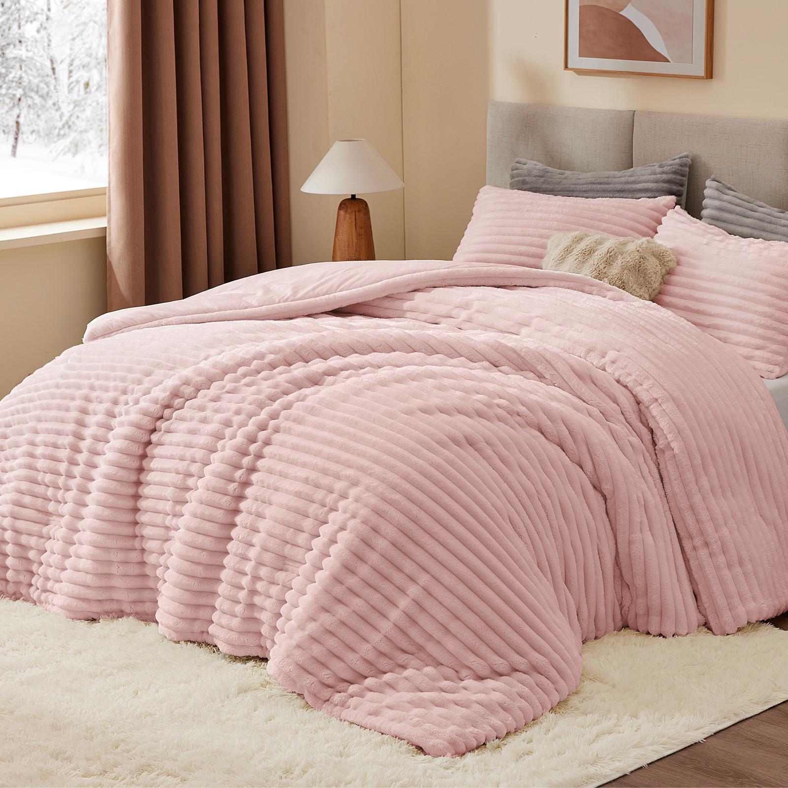 ชุดผ้าห่มฟลีซนุ่มฟูพิเศษ หนา อ - Fluffy Fleece Comforter King Size บทวิจารณ์และราคา