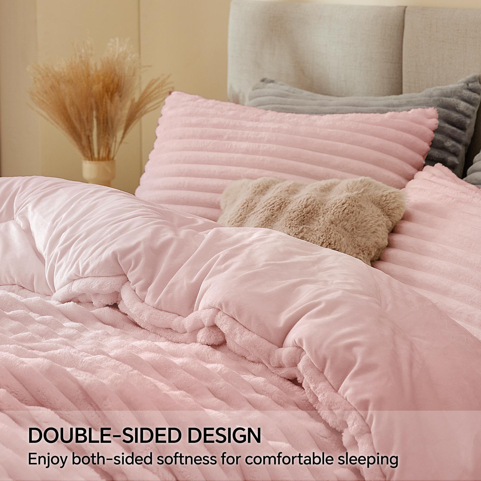 ชุดผ้าห่มฟลีซนุ่มฟูพิเศษ หนา อ - Fluffy Fleece Comforter King Size บทวิจารณ์และราคา