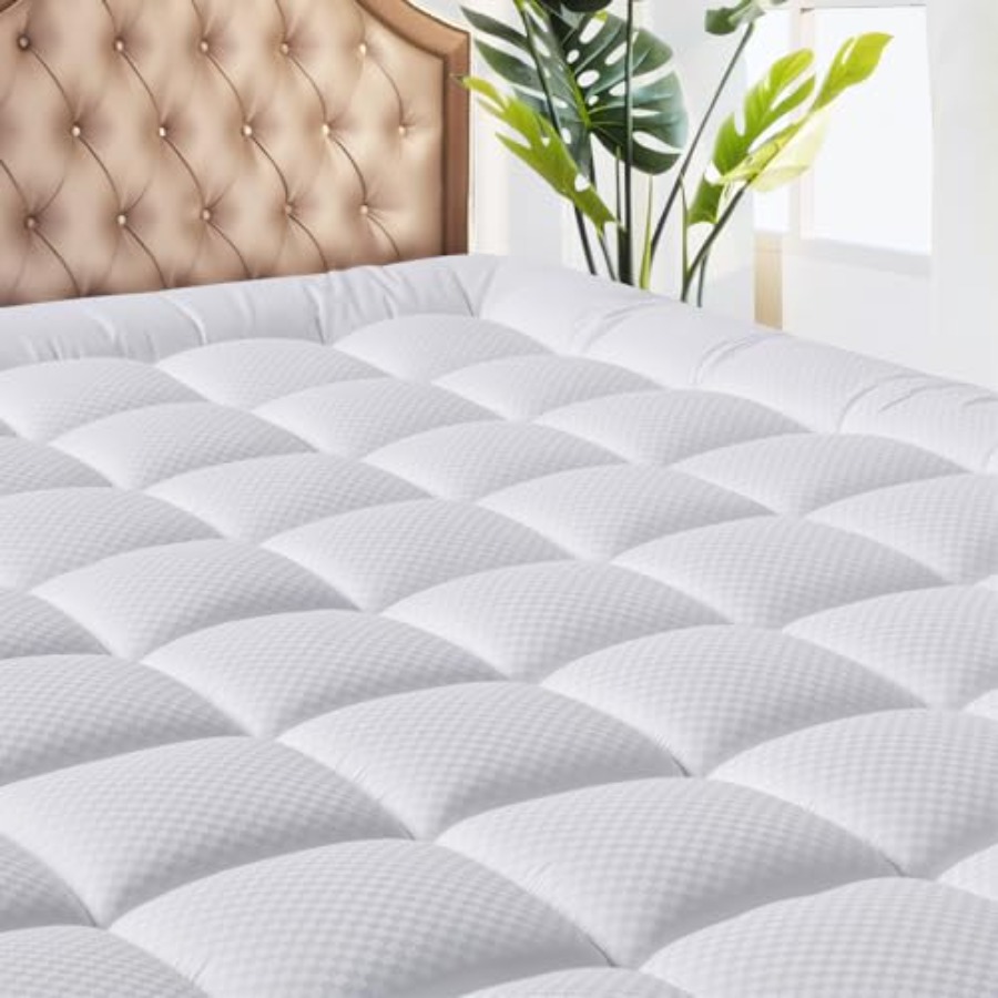 แผ่นรองที่นอน - แผ่นรองที่นอนร - Waterproof Mattress Protector Breathable บทวิจารณ์และราคา